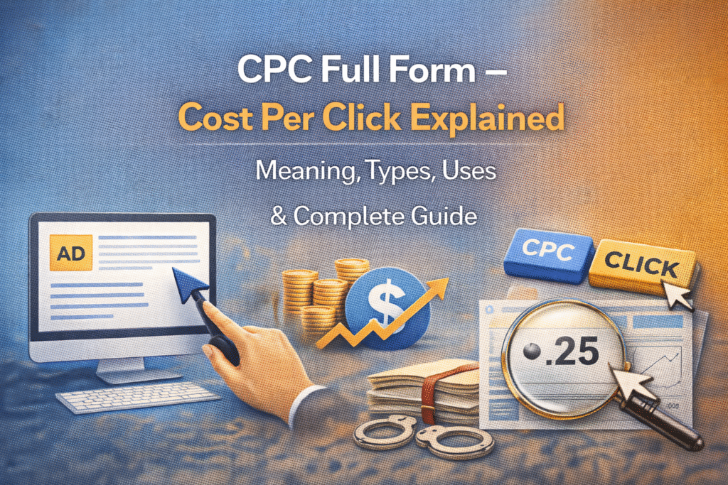 CPC Full Form – Cost Per Click Explained: Meaning, Types, Uses & Complete Guide