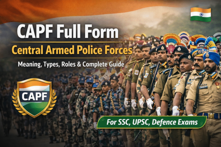CAPF Full Form