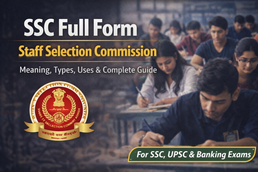 SSC Full Form