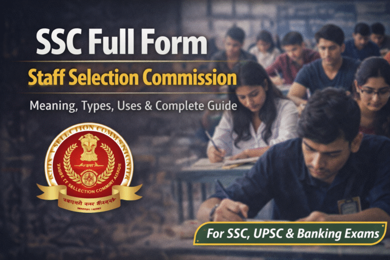 SSC Full Form