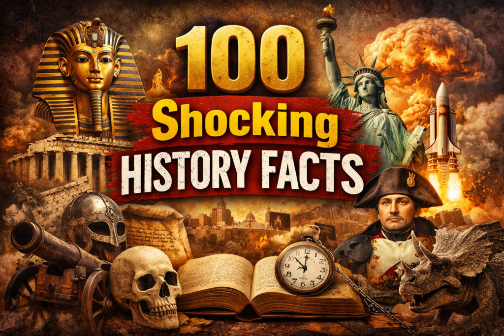 100 shocking history facts that will surprise you GK questions and answers