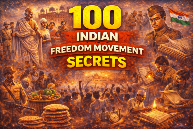 100 Indian Freedom Movement Secrets