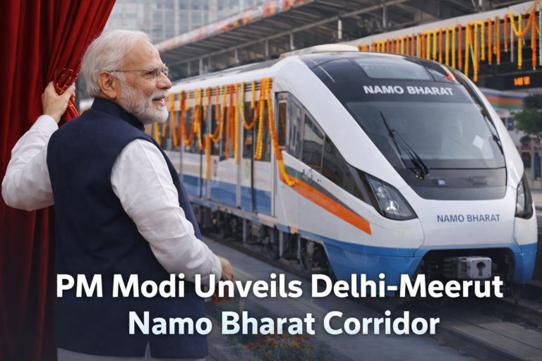 PM Modi Unveils Delhi-Meerut Namo Bharat Corridor