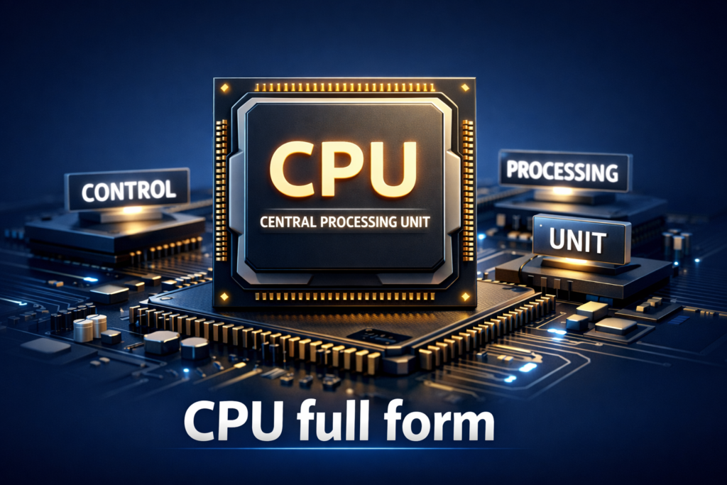 CPU Full Form - Central Processing Unit: Everything You Must Know 2026