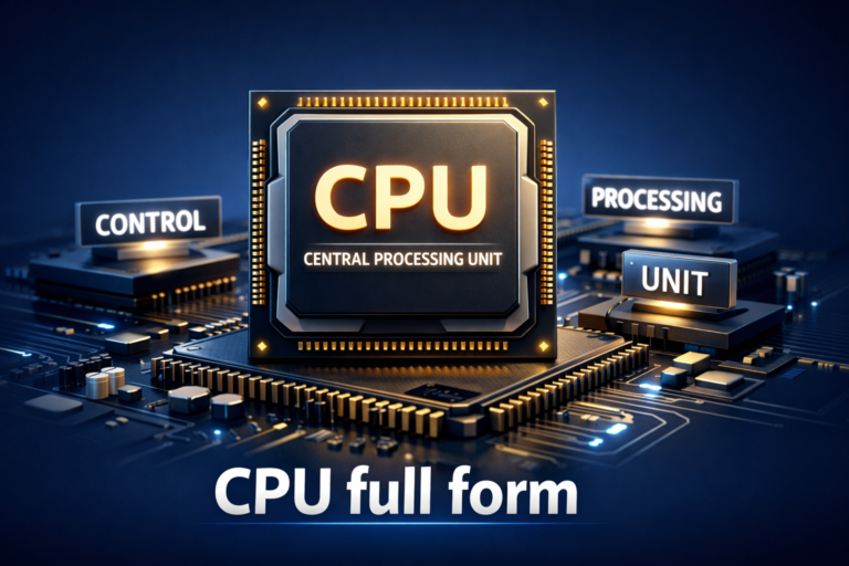 CPU Full Form - Central Processing Unit: Everything You Must Know 2026